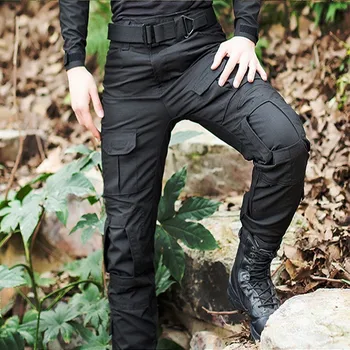 Уличные профессиональные военные Тактические камуфляжные брюки для кемпинга, походов, мужские армейские спортивные штаны с защитой от скатывания, армейские брюки с защитой от скатывания