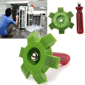 Универсальная расческа для ремонта ребер радиатора, расческа для конденсатора охлаждения кондиционера, щетка для чистки кондиционера, 8-15 инструментов для ремонта ребер