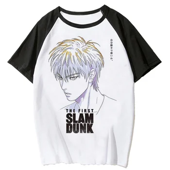 Футболка Slam Dunk, женские футболки Y2K с мангой, уличная одежда для девочек