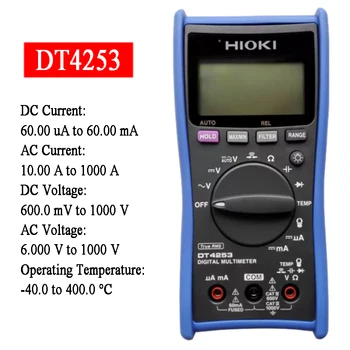 Цифровой мультиметр HIOKI DT4253 с дисплеем на 6000 отсчетов Многофункциональный мультиметр постоянного тока 4-20 мА