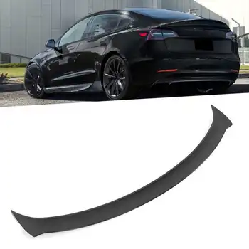 Черный задний спойлер багажника, выступ заднего крыла, 3D гоночный стиль, подходит для TESLA модель 3 2017-2020 автомобильные аксессуары