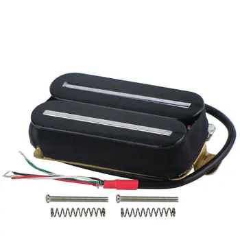 Черный цвет, керамический звукосниматель HOT Rail Humbucker с высокой производительностью, устраняющий шум для ремонта электрогитары, замена деталей инструмента