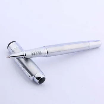 Шариковые ручки JinHao 250 из нержавеющей стали, фирменные Серебряные чернильные ручки, Канцелярские принадлежности, школьные принадлежности New