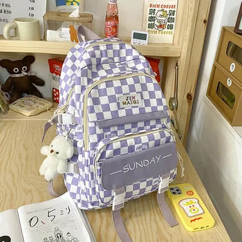 Школьный ранец для девочек младшего школьного возраста, сетка большой емкости 2022, новый рюкзак для ноутбука и книг для начальной школы