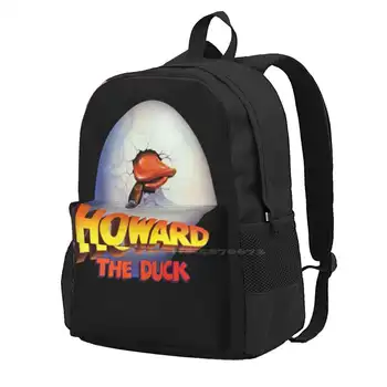Школьный рюкзак большой емкости Howard The Duck, сумки для ноутбуков, цитаты из Говарда Утенка, Забавная музыка из фильмов, типография из фильмов, Игра, спорт
