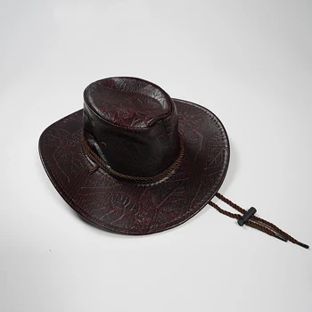 Шляпная коробка CARANFIER из кожи, ковбойская кепка в стиле вестерн