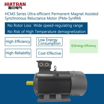 Электродвигатель серии HCM5 мощностью 7,5 кВт с высокоэффективным синхронным реактивным двигателем с постоянным магнитом (PMa-SynRM)
