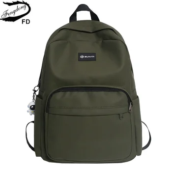 армейский зеленый рюкзак, простой рюкзак для мужчин, дорожный рюкзак для ноутбука, легкие рюкзаки для студентов колледжа, сумка для книг