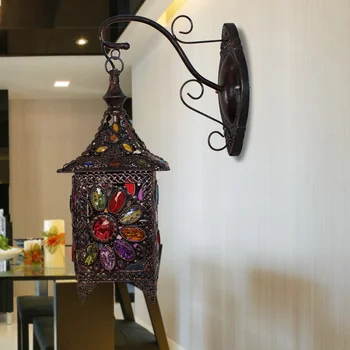 винтажные скандинавские декоративные элементы для дома светодиодный светильник на внешней стене, поворотный рычаг, настенный светильник, декор прачечной, антикварный деревянный шкив