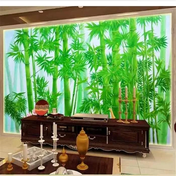 обои wellyu для домашнего декора На заказ Ultra HD Bamboo Forest Landscape Wall papel pintado paed papel tapiz tapety