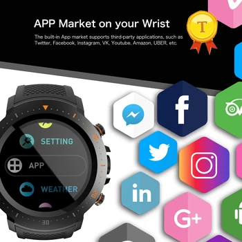 оптовая продажа с фабрики смарт-часы с сенсорным экраном 4g для фитнеса Android, GPS-трекинг, умные часы для мужчин, загрузка приложения из Google Play Store