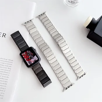 ремешок для Apple Watch 8 поколения Ultra butterfly buckle металлический ремешок для часов iwatch 7 из нержавеющей стали 49 45 44 41 40