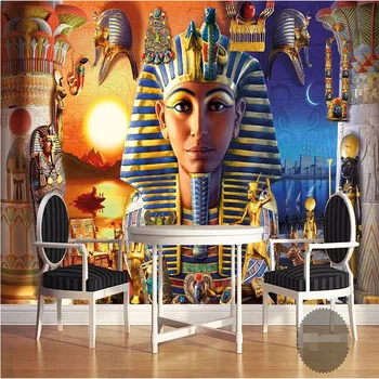 фон для настенного декора beibehang Современная египетская культура, Древняя цивилизация, художественная роспись стен ресторана, 3D обои