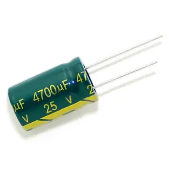 электролитический конденсатор 5pcs 25V 4700UF Aluminum16 x 25mm Высокочастотный с низким сопротивлением для ТВ-монитора материнской платы ПК